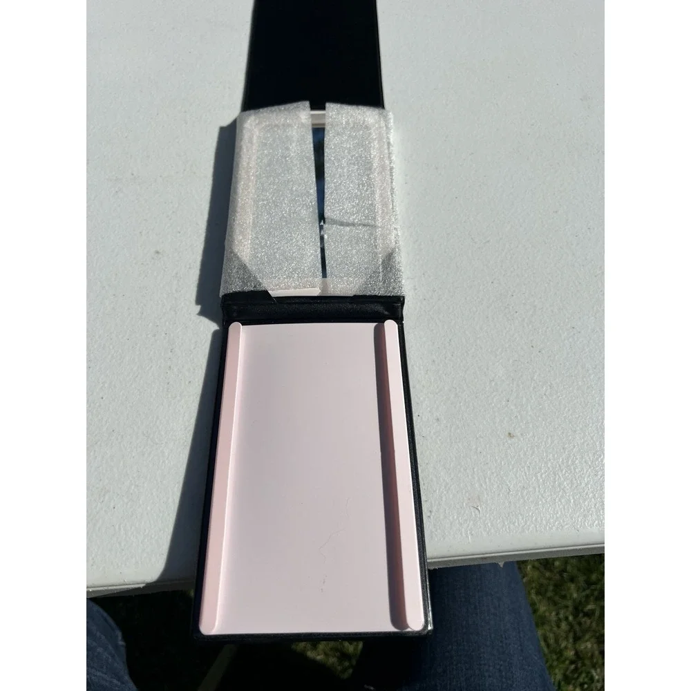 Mary Kay Black Folding Mirror with Clear Carrying Bag New